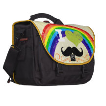Personalised Rainbow I Heart Moustache