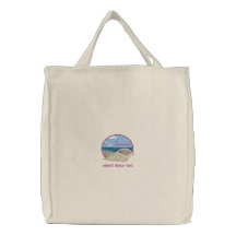 Personalised Seashell Beach Bag with Sailboat