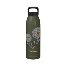 Personalised Shell Art Aluminium Water Bottle