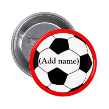 Personalised Soccer Pin/Button