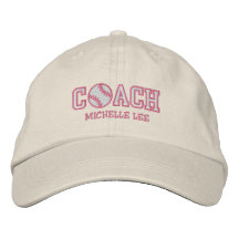 Personalised Softball Coach Baseball Cap