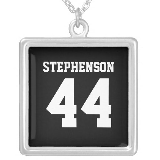 Personalised Sports Name Number Athlete Pendant