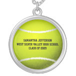 Personalised Tennis Ball Sports Pendant Necklace