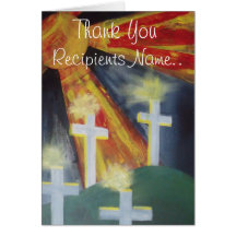 Personalised Thank You  Art Card