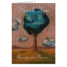 Personalised Thank You Art  Card 17