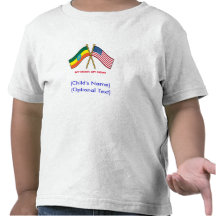 Personalised US Ethiopia Child's Shirt