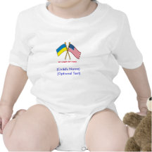 Personalised US Ukraine Child's Shirt