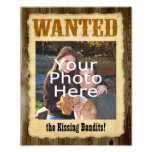 Personalised Wanted Poster, Large Photo w/Text