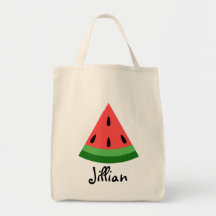 Personalised Watermelon Slice Bag