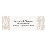 Personalised Wedding Gift Registry Cards Insert Business Card Template
