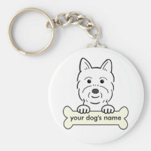 Personalised Westie Key Chains