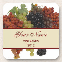 Personalised Wine Label Coasters