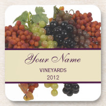 Personalised Wine Label Coasters
