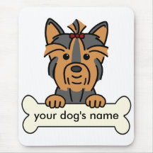 Personalised Yorkie Mouse Mats