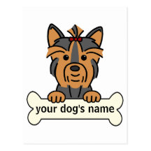 Personalised Yorkie Post Card