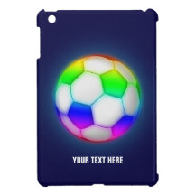 Personalizable Colourful Soccer Football iPad Mini