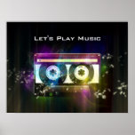 Personalizable Retro Compact Audio Cassette Poster