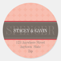 PERSONALIZED ADDRESS LABELS :: decorativeband 6 Stickers