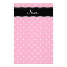 Personalized name Pink diamonds Personalized Stationery