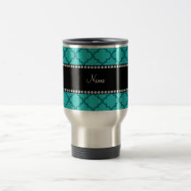 Personalized name Turquoise moroccan Coffee Mug