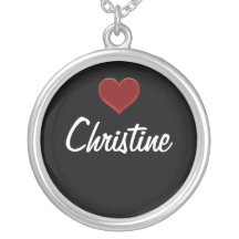 Personalized Necklace-CHRISTINE Sterling Silver