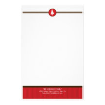PERSONALIZED NOTEPAPER :: stripedstitch 5 Stationery Paper