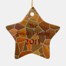 Personalized Stone Background Ornaments
