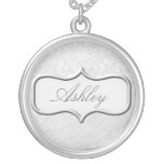 Personalzed Damask Necklace