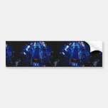 Perspective blue circuit board bumper sticker