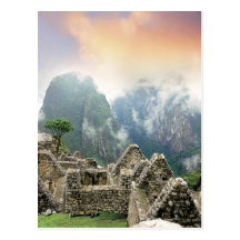 Peru, Machu Picchu, the ancient lost city of Post Cards