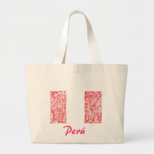 Peruvian Flag Articles Tote Bag