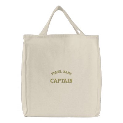 Pesonalised Boat Name Captain Bag