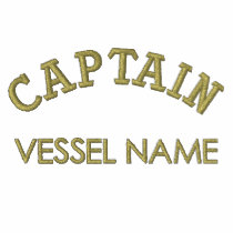 Pesonalised Boat Name Captain Hoodie embroidered shirts