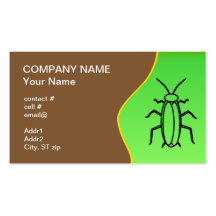 pest control business card