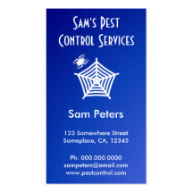 Pest Control Business Card