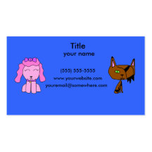 pet care business card