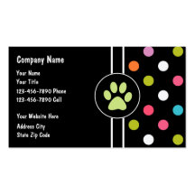 Pet Care Business Cards
