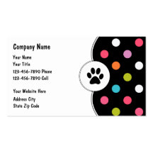 Pet Care Business Cards