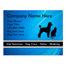 Pet Care Business Postcards