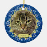 Pet Cat Memorial Photo Christmas Ornament