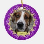 Pet Dog Memorial Photo Christmas Ornament