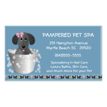 Pet Groomer Business Card
