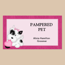 Pet Groomer/ Vet Business Card business cards