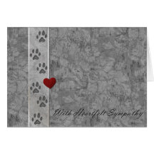 Pet loss Sympathy Greeting Card