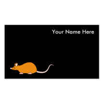 Pet Mouse. Cinnamon Colour. Business Cards