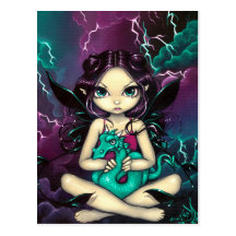 "Pet Storm Dragon" Postcard