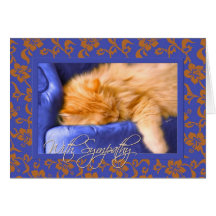 Pet Sympathy Loss of a Cat Greeting Card