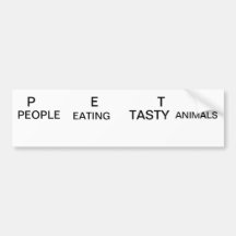 PETA BUMPER STICKER