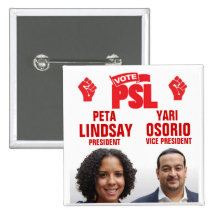 Peta Lindsay for President Pins
