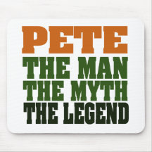 Pete - the Legend Mouse Pads